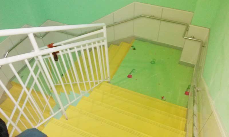 天津西青区双语幼儿园地板案例 天津西青区莱茵阳光双语幼儿园地板