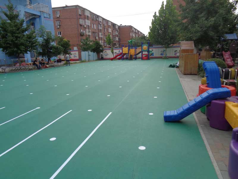 北京平谷区第一幼儿园室外地板