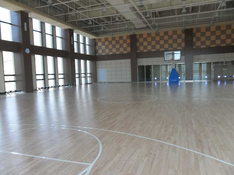 山东省济南全运村篮球场地板 山东省济南全运村篮球场地板