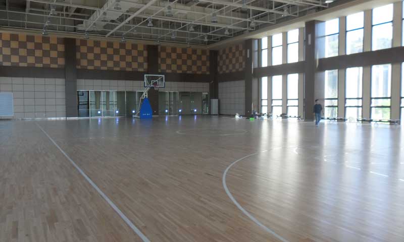 山东省济南全运村篮球场地板 山东省济南全运村篮球场地板