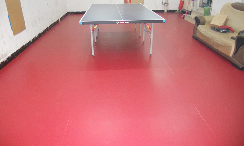 乒乓球场地使用塑胶乒乓球运动地板是趋势