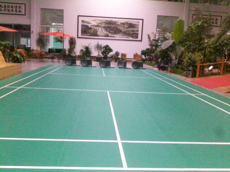 北京捷成世纪公司度假村羽毛球场地地板